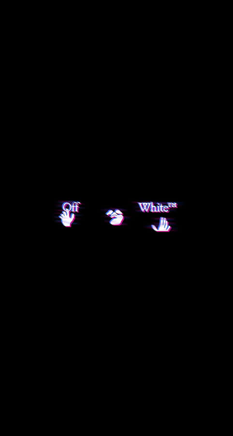 Off White Iphone Glowing Effects Wallpaper