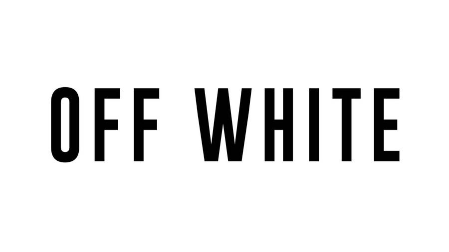 Black off white outlet logo