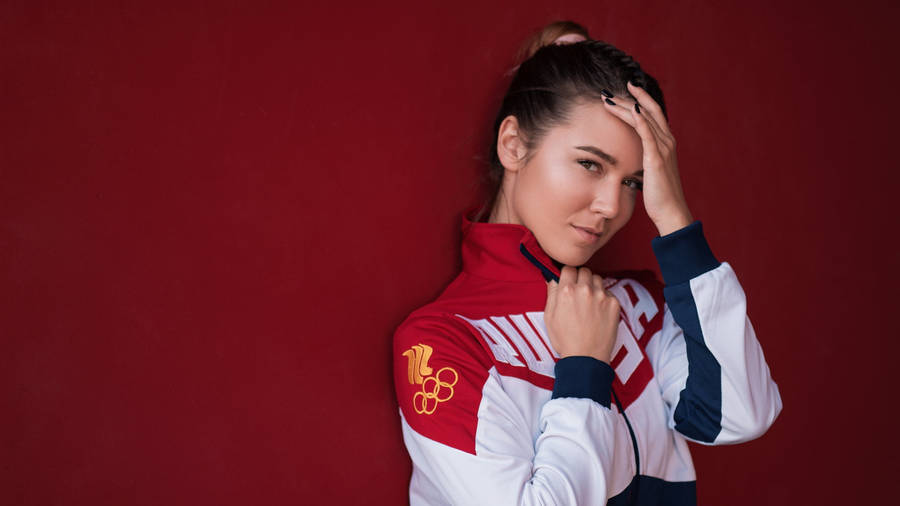 Olympics Woman In Red Wallpaper