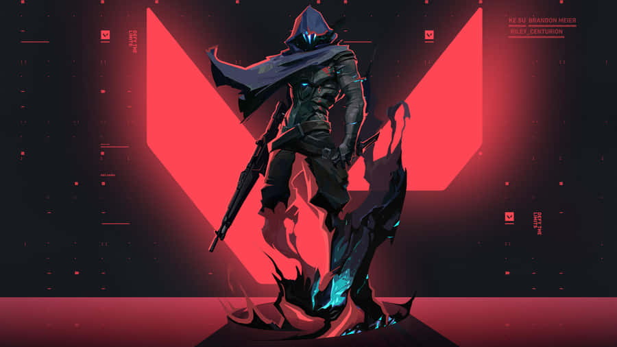 Omen And Logo Valorant Desktop Wallpaper