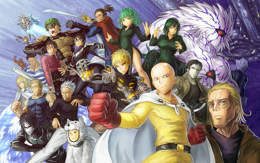 One Punch Man Anime Characters Wallpaper