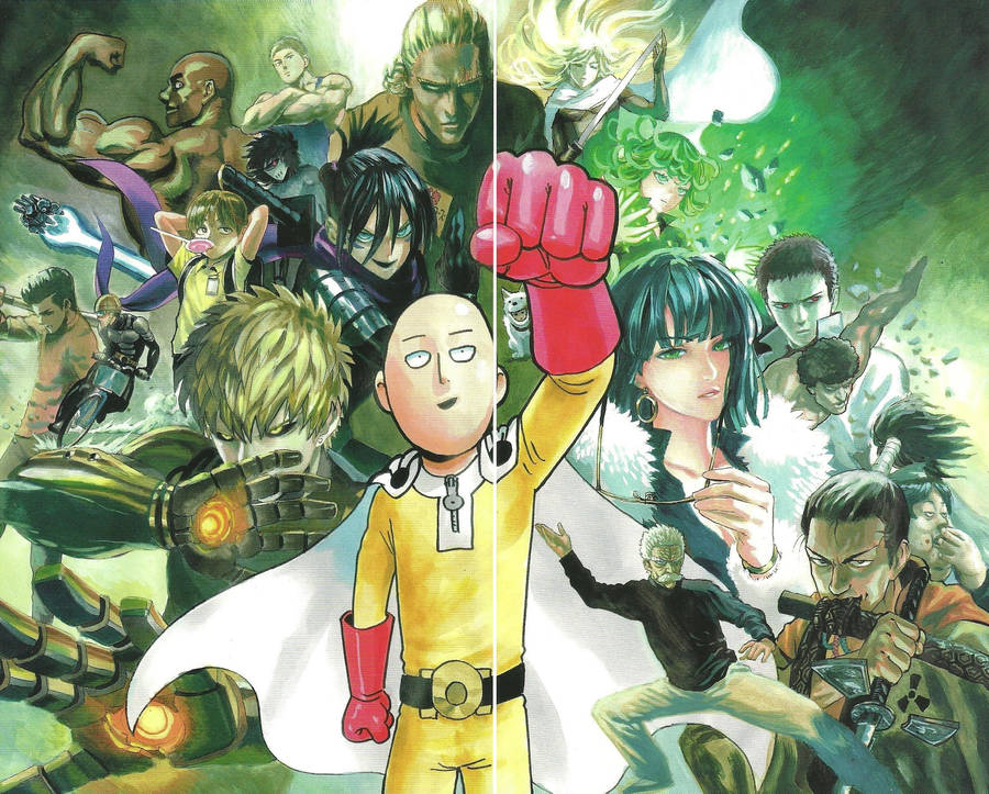 Background One Punch Man, One Punch Man Characters, HD phone