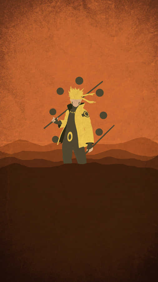 Orange And Yellow Naruto Aesthetic Phone Wallpaper