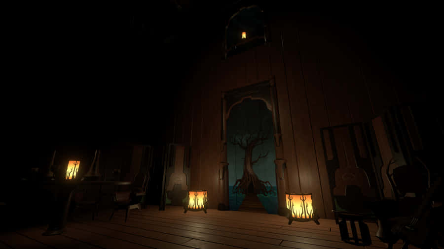 Outer Wilds Dark Room Wallpaper