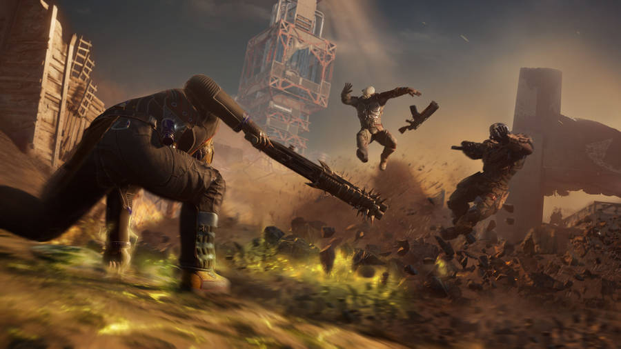 Outriders Devastator Class Fight Wallpaper