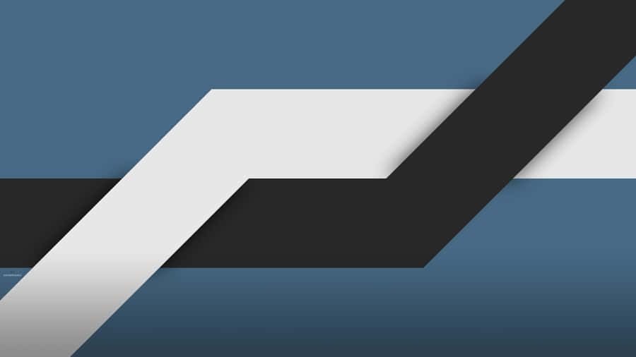 Overlapping Black And White Minimalist Abstract Lines Wallpaper