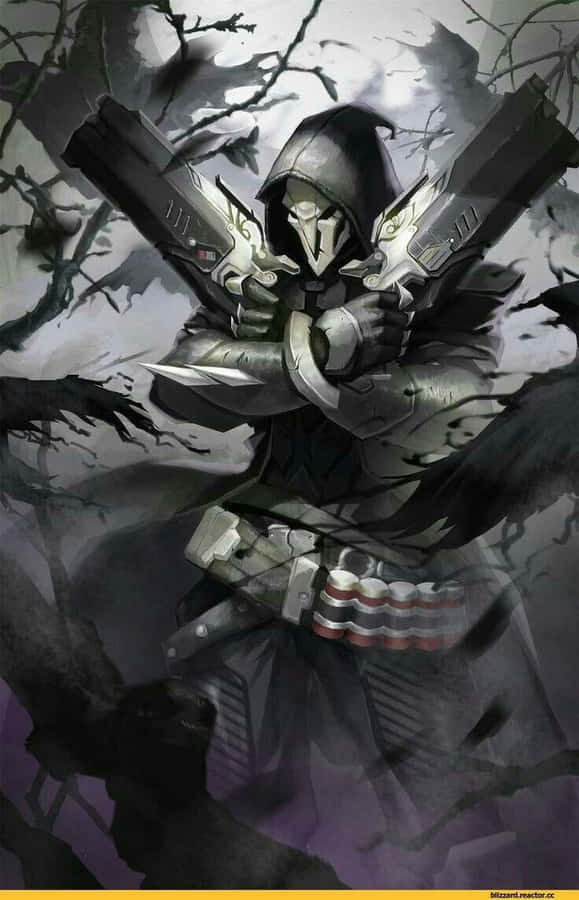 Overwatch Reaper, Ready To Take Out The Competition Wallpaper