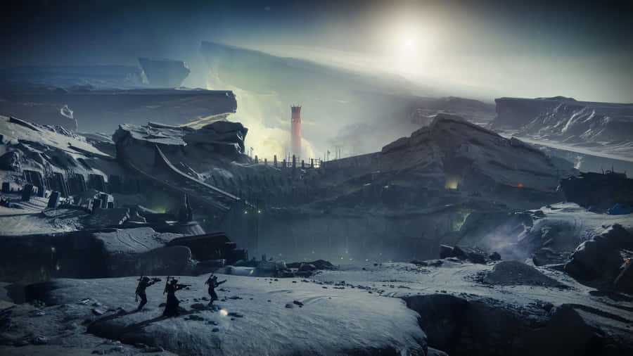 Pain And Glory In The Ultimate Sci-fi Shooter Wallpaper