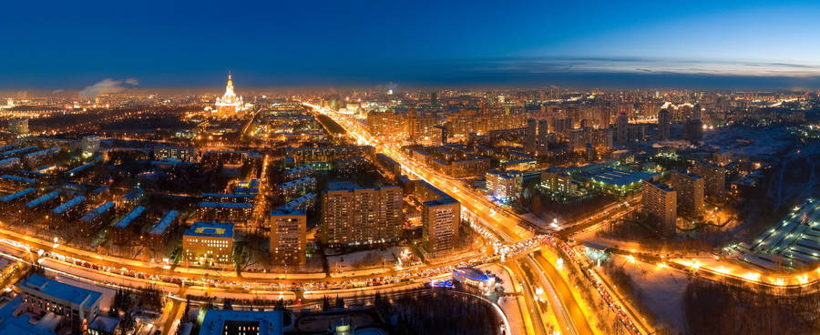 architecture, Building, Skyscraper, Cityscape, Moscow, Russia, River,  Bridge, Clouds, Evening, Sunset, Cranes (machine), Lights HD Wallpapers /  Desktop and Mobile Images & Photos