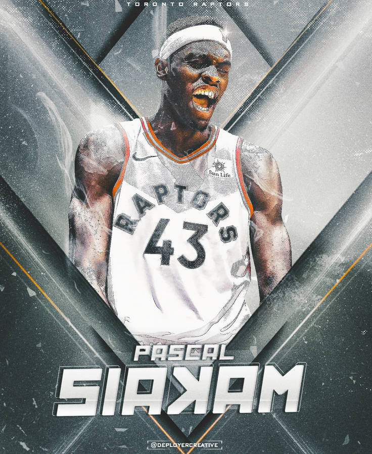 Download free Pascal Siakam Stylish Fan Art Wallpaper - MrWallpaper.com