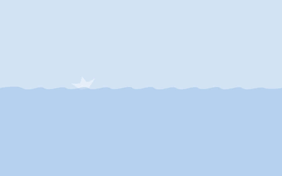 Pastel Blue Aesthetic Wave Desktop Wallpaper