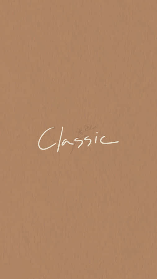 Pastel Brown Classic Wallpaper