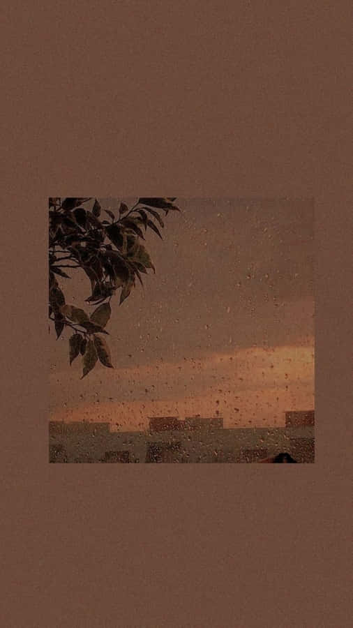 Pastel Brown Sky Wallpaper