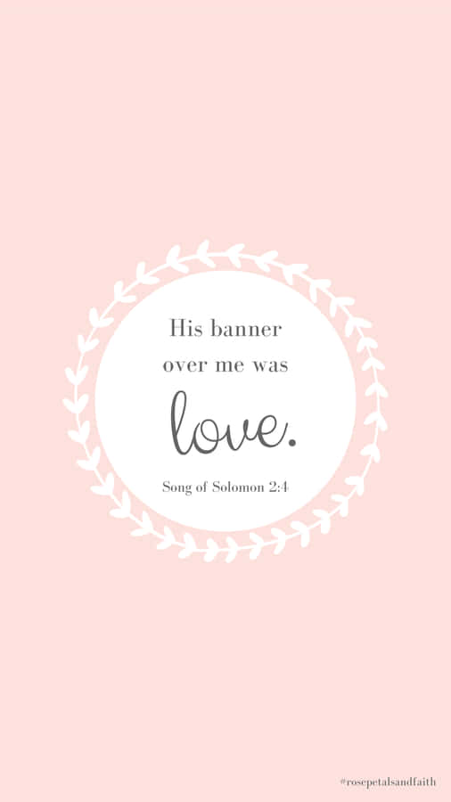 Pastel Pink Cool Christian Love Wallpaper