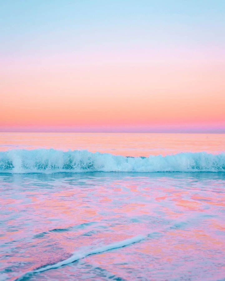 Download Free Pastel Pink Ocean Wallpaper - Mrwallpaper.com