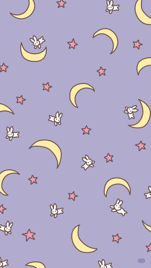Pastel Sailor Moon Crescent Moon Aesthetic Wallpaper