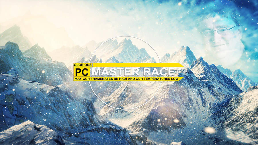 illustration, text, logo, yellow, PC gaming, PC Master Race, brand, liquid  cooling, font, HD Wallpaper | Rare Gallery