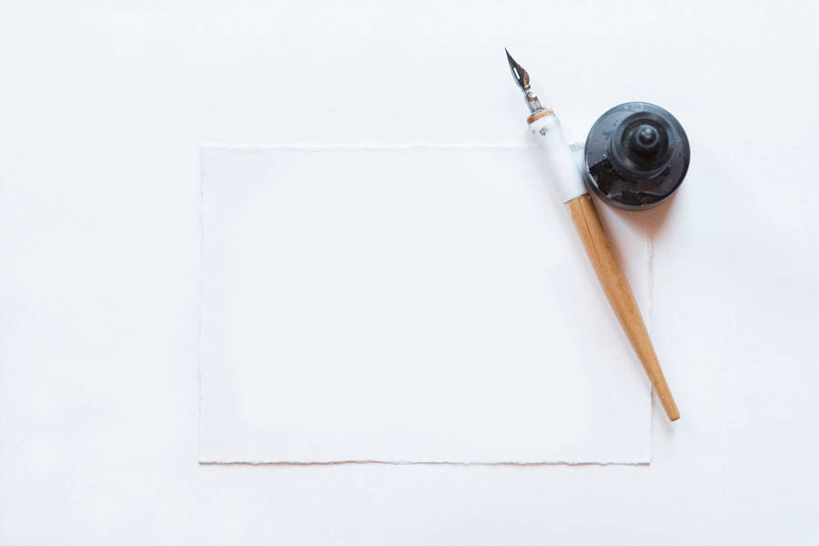 Pen On Paper Wallpaper