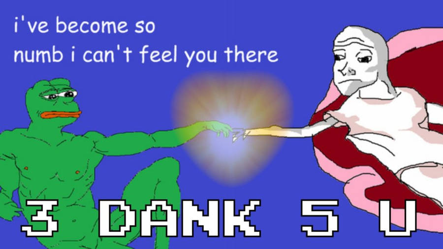 Pepe The Creation Of Adam Meme Wallpaper