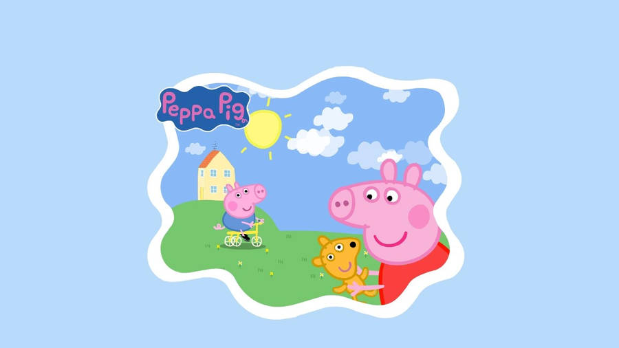 peppa pig house digital art