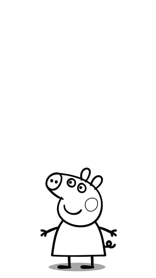 Download free Peppa Pig Iphone Outline Sketch Wallpaper - MrWallpaper.com