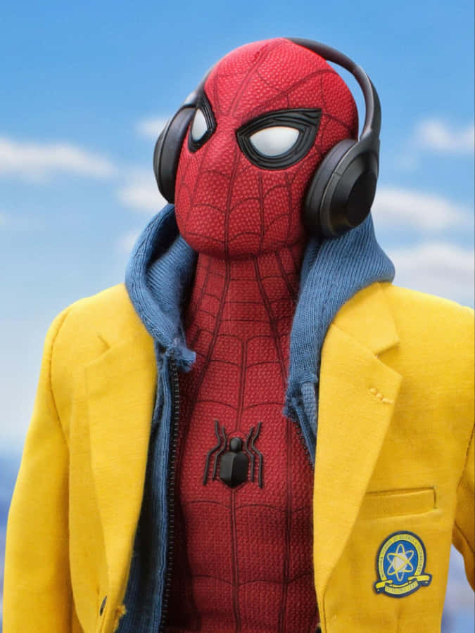 Peter Parker Does His Best To Protect His Neighborhood And All Of New York In Spider-man Homecoming Wallpaper