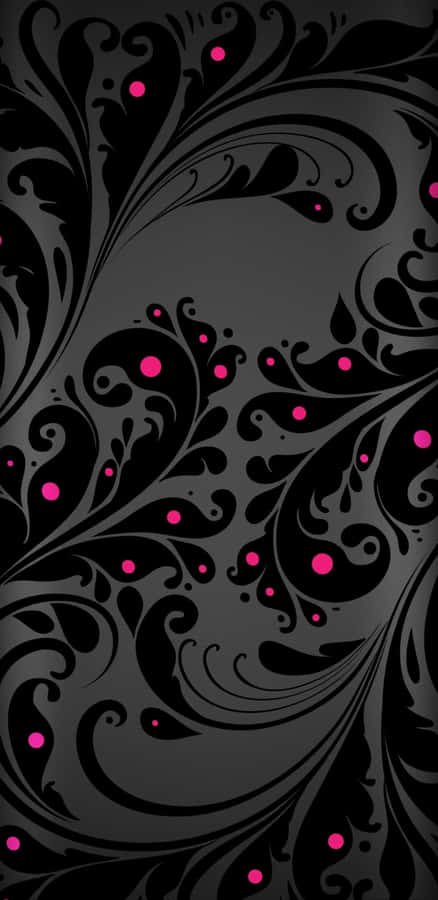 Picking Out A Fresh Color Combination: Pink, Black And White Wallpaper