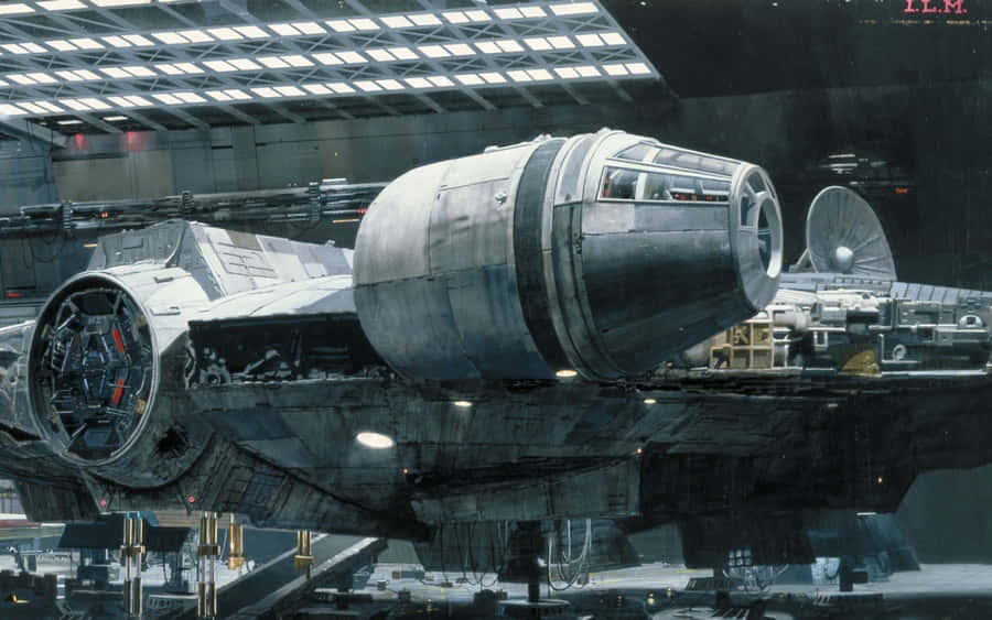 Picture Explore The Galaxy Aboard The Iconic Millenium Falcon Wallpaper