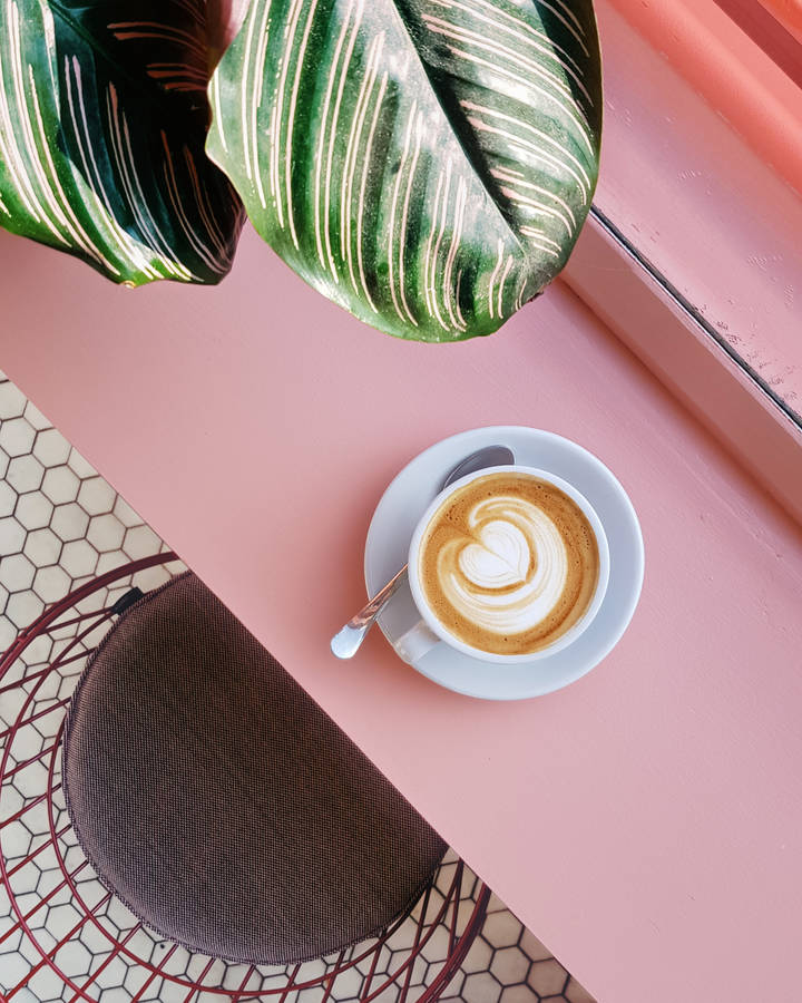 Pink Aesthetic Coffee wallpaper
