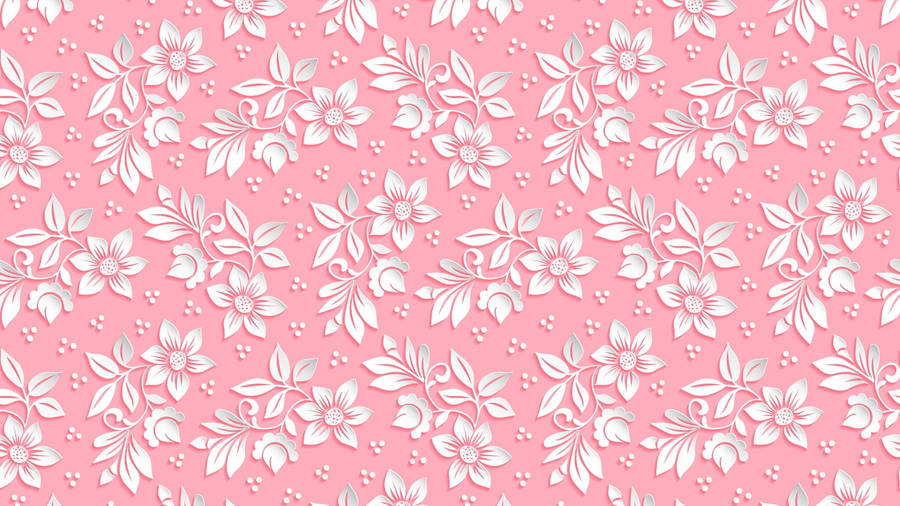 Pink And White Flower Pc Wallpaper