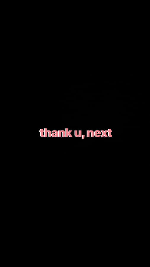 Pink Thank You Next Aesthetic Mood Wallpaper