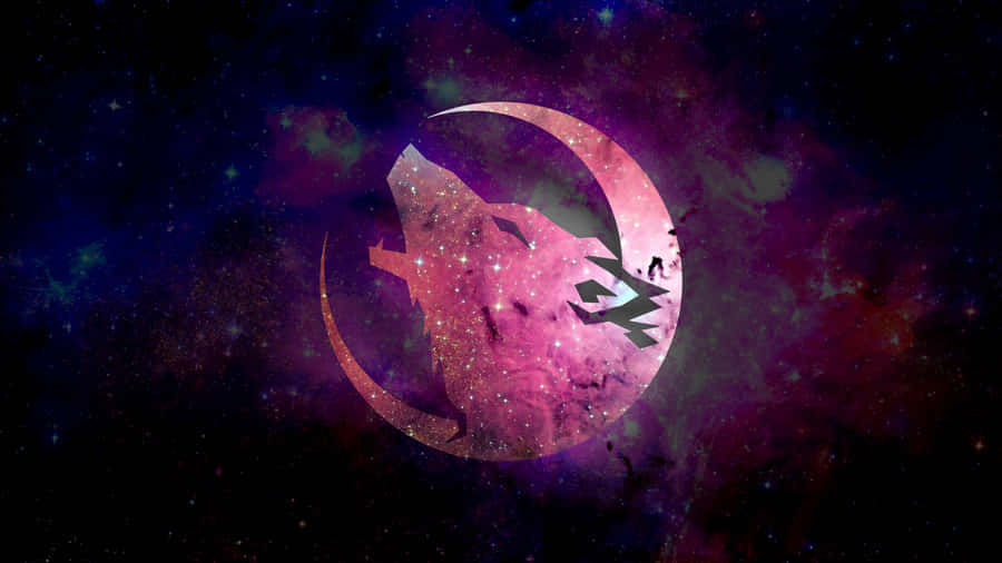 Pink Wolf Blooming In The Wild Wallpaper