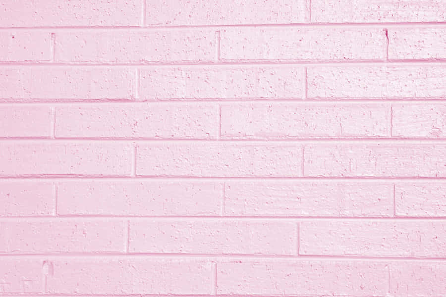 Plain Pink Brick Wall Design Desktop Wallpaper