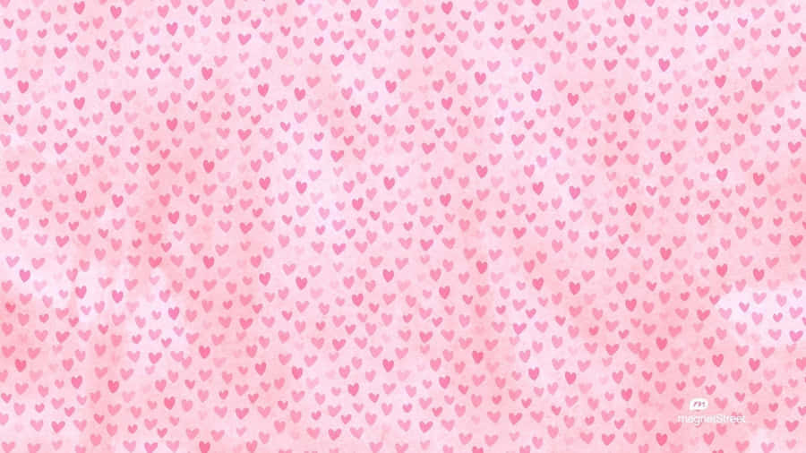 Plain Pink Hearts Desktop Wallpaper