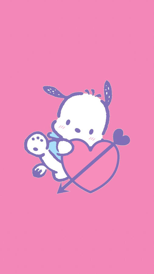 Download free Pochacco Heart And Arrow Wallpaper - MrWallpaper.com