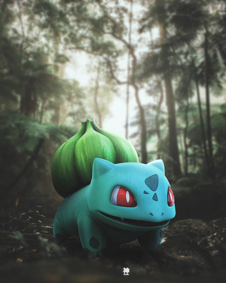 Download Free Pokemon Phone 3d Bulbasaur Wallpaper - Mrwallpaper.com