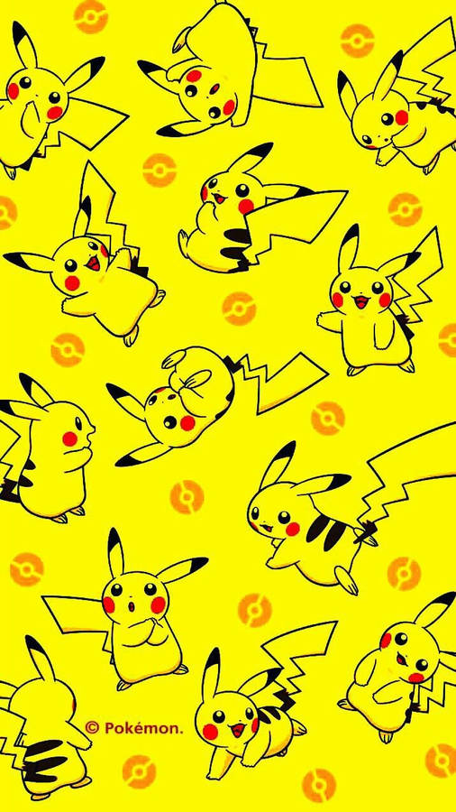 Pokémon Pikachu Pokéballs Wallpaper