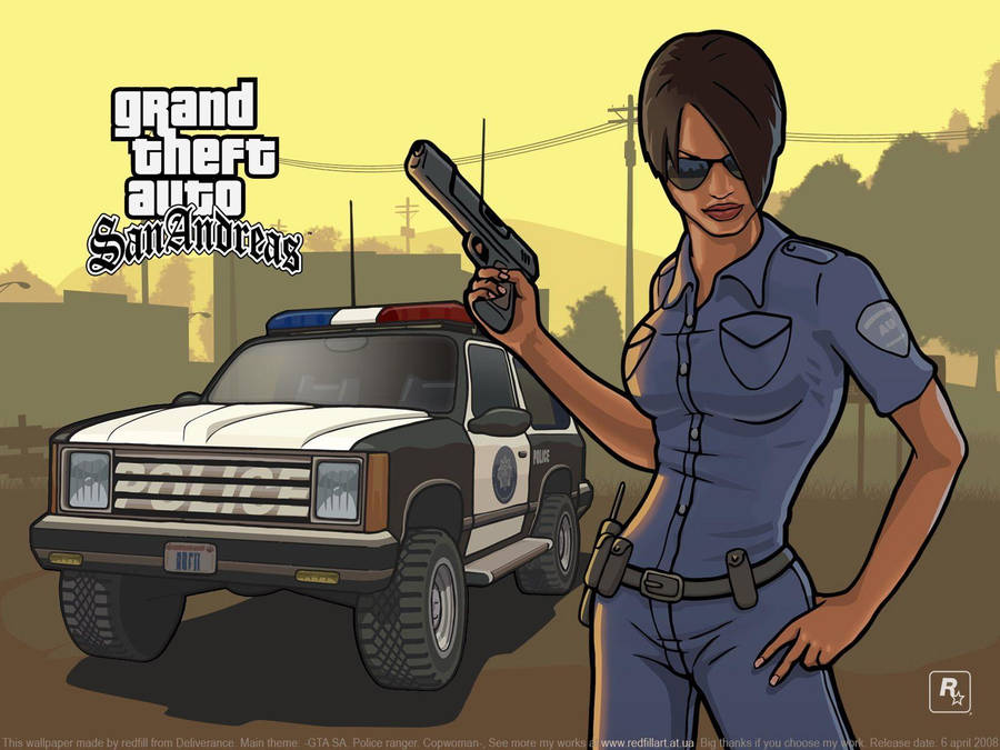 Download Free Policewoman From Gta San Andreas Wallpaper - MrWallpaper.com