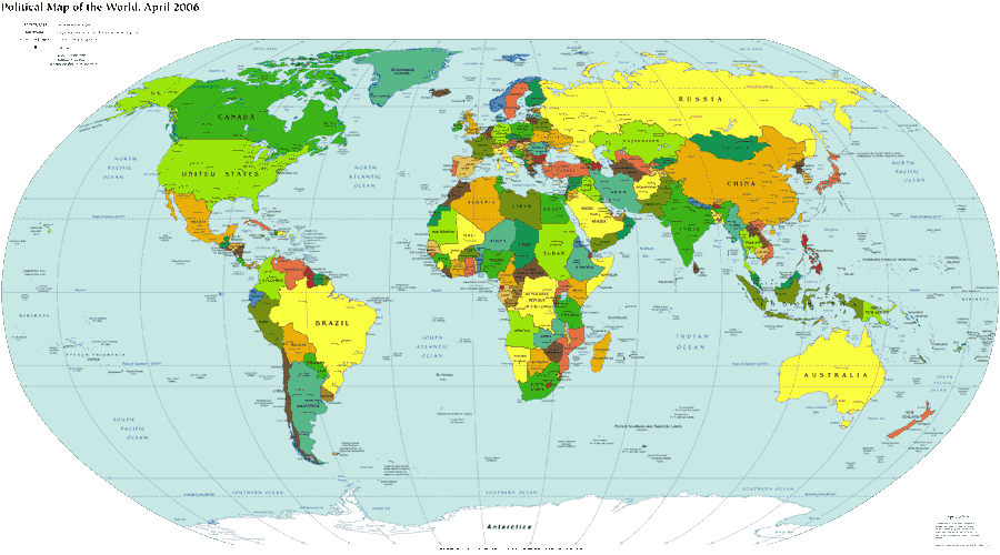Political World Map 4k 2006 Wallpaper
