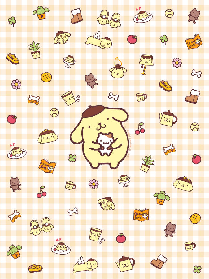 Pompompurin Cute Patterns Hd Wallpaper