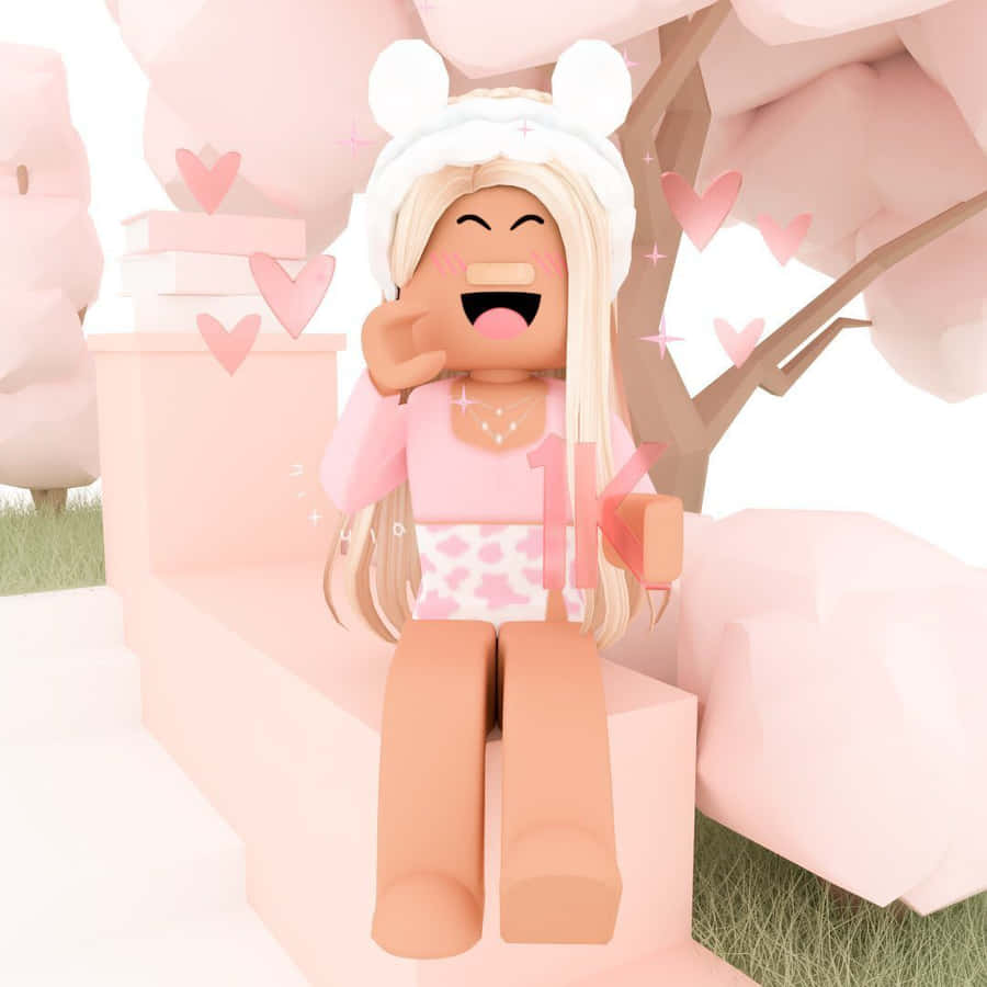 Download free Preppy Roblox Sitting Wallpaper - MrWallpaper.com