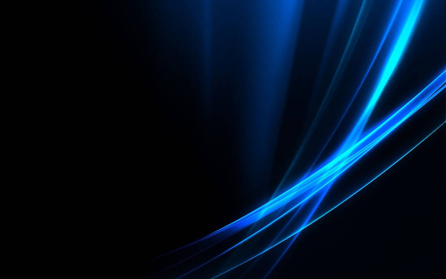 Pretty Blue Neon Light Streaks Wallpaper