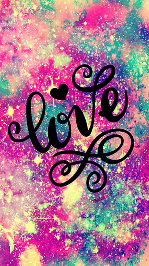Pretty Cute Phone Love Art Wallpaper