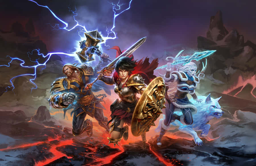 Protect The Staff Of Radiance And Join The Adventure In Smite! Wallpaper
