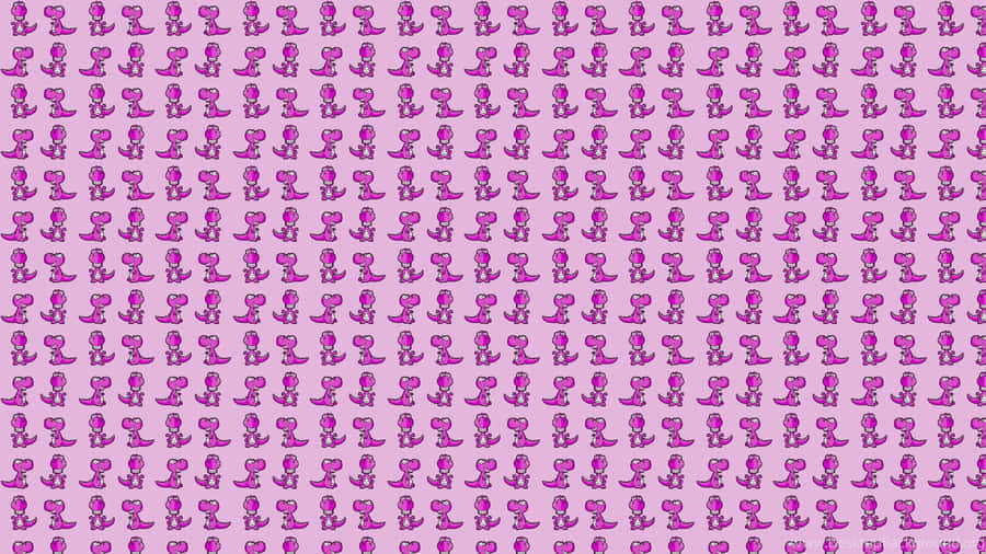 Purple Dino Pattern Wallpaper Wallpaper