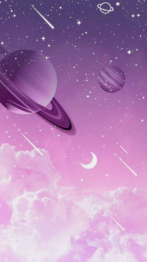 Download Free Purple Space Aesthetic Wallpaper 6816