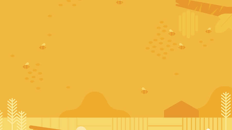Put A Smile On Your Desktop With This Fun And Joyful “cute Yellow Desktop” Wallpaper. Wallpaper