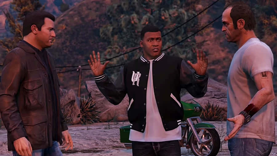 Race Your Way To Victory In Gta 5 Wallpaper