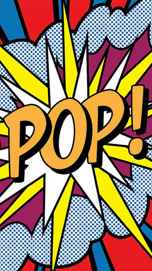 Random Text Pop Art Phone Wallpaper