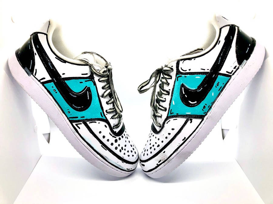 Download Free Real Cartoon Nike Shoes Wallpaper - Mrwallpaper.com